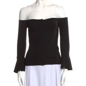 Reformation Off-The-Shoulder Three-Quarter Sleeve Top